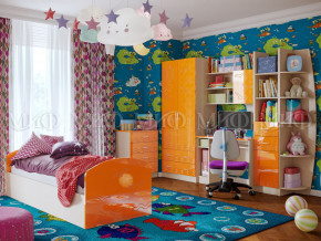Детская комната Юниор-2 Оранжевый металлик в Ноябрьске - noyabrsk.magazinmebel.ru | фото