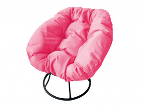 Кресло Пончик без ротанга розовая подушка в Ноябрьске - noyabrsk.magazinmebel.ru | фото