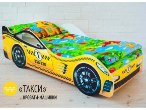 Кровать детская машина Такси в Ноябрьске - noyabrsk.magazinmebel.ru | фото